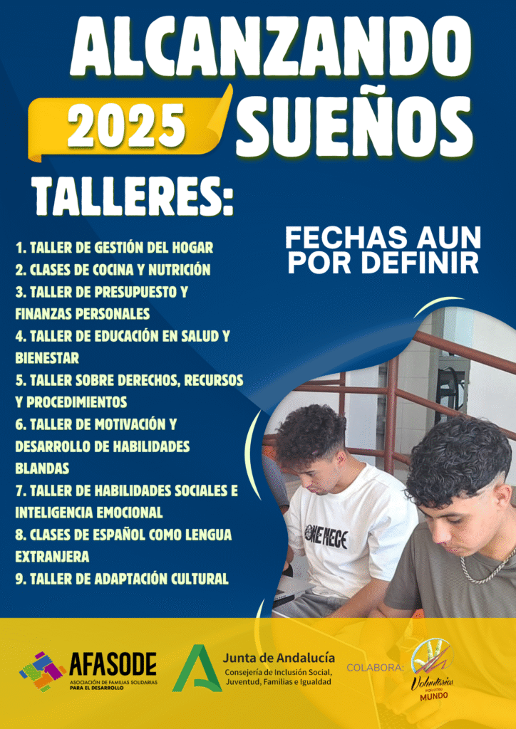 Cartelería Talleres 2025 Alcanzando Sueños